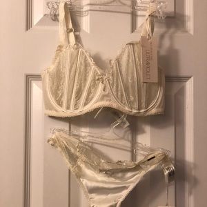 Ultraviolet bra and panty set